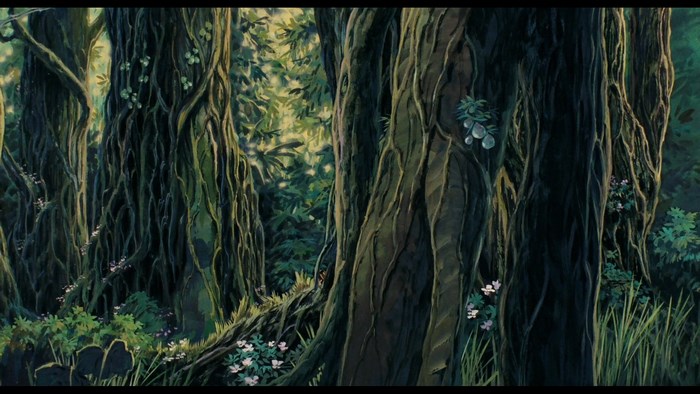 Castle in the Sky forest scene