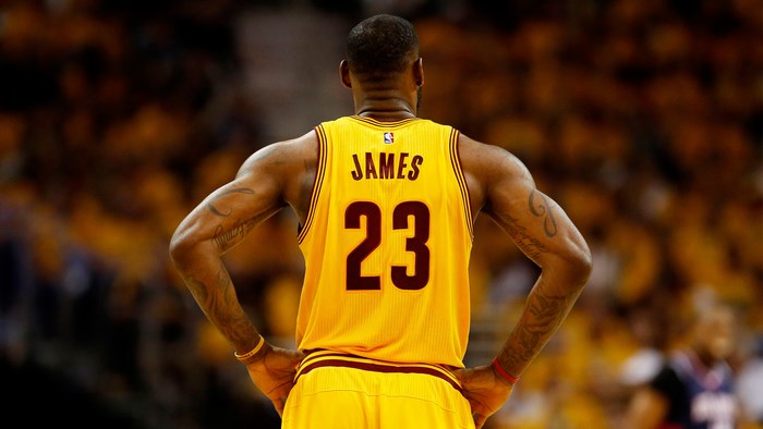 LeBron James Basketball Jersey Back View