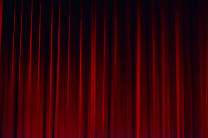 Red theater curtain