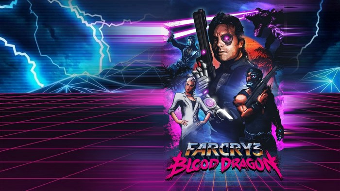Far Cry 3 Blood Dragon characters and logo