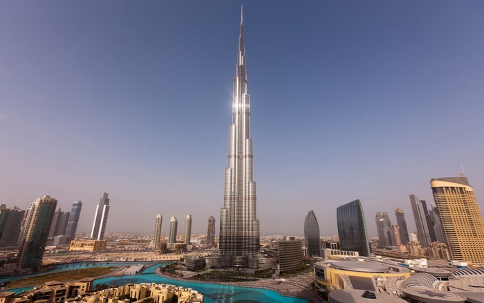 Burj Khalifa skyscraper in Dubai