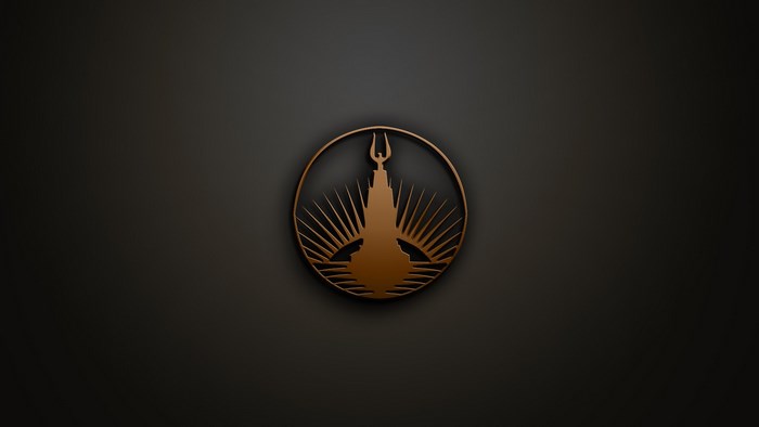 Bioshock logo on dark background
