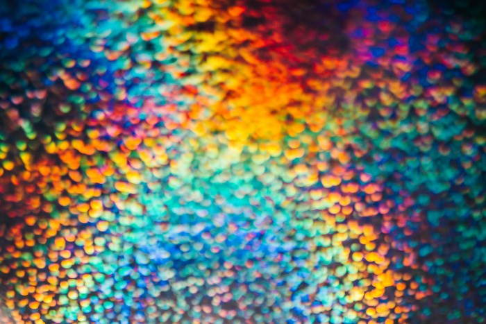 Abstract colorful bokeh pattern of lights