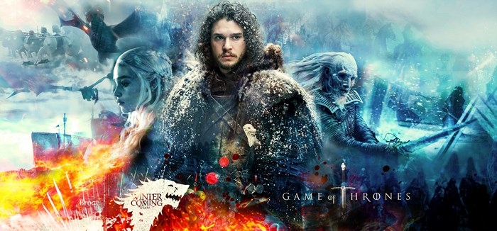 Jon Snow and Daenerys Targaryen from Game of Thrones
