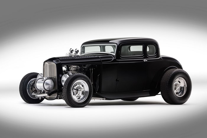Black Ford Coupe Hot Rod