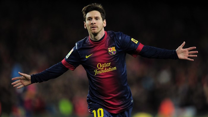 Lionel Messi in Barcelona Jersey