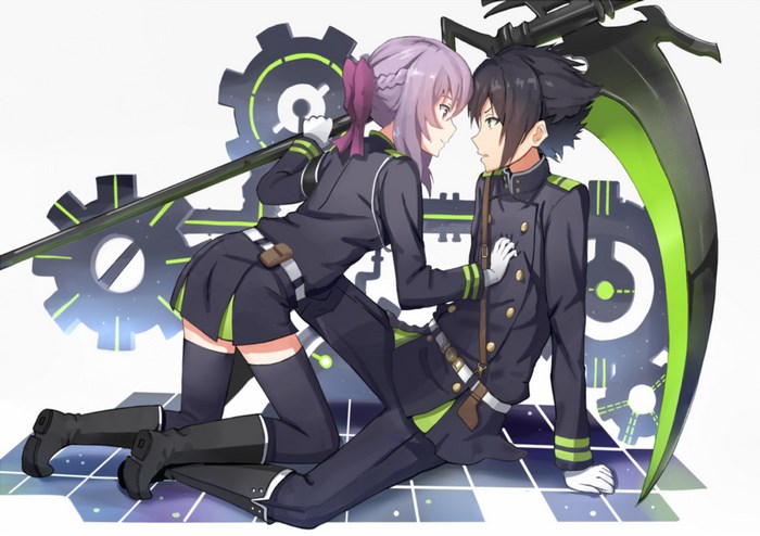 Seraph of the End Characters with Futuristic Gears