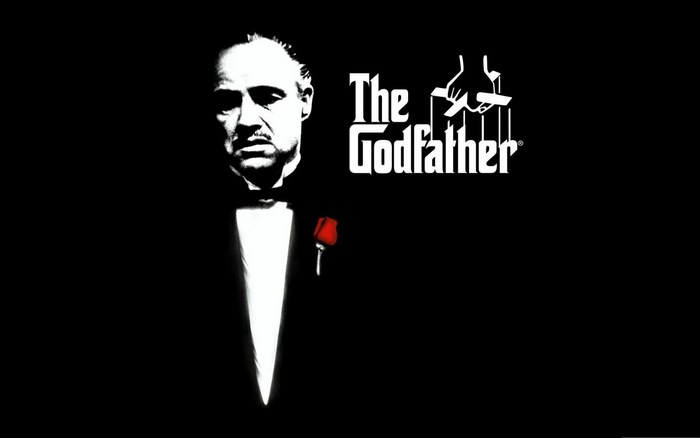 The Godfather movie poster with Marlon Brando