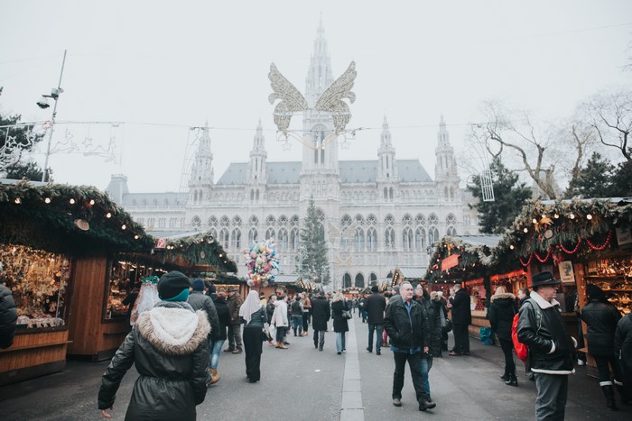 Festive Christmas Market at Vienna City Hall