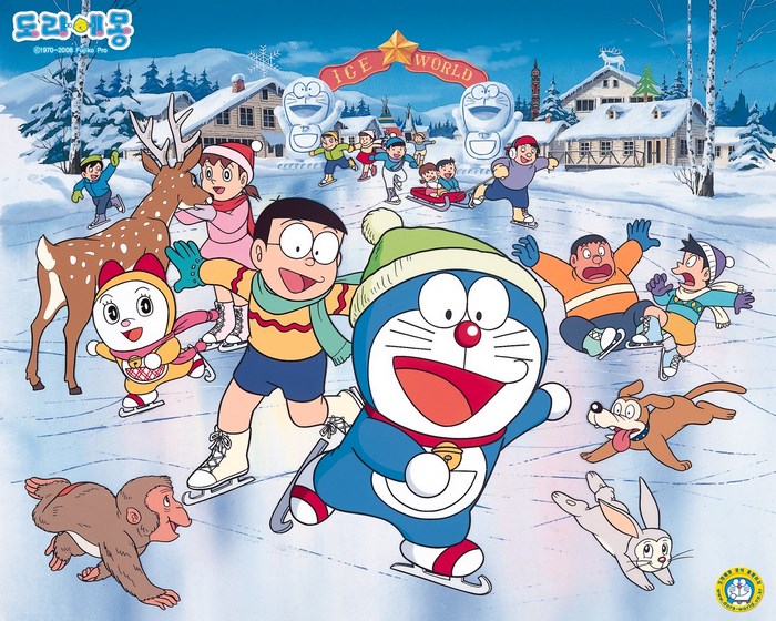 Doraemon and Friends Ice Skating Adventure