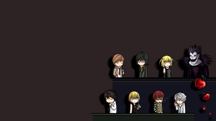 Death Note characters chibi style
