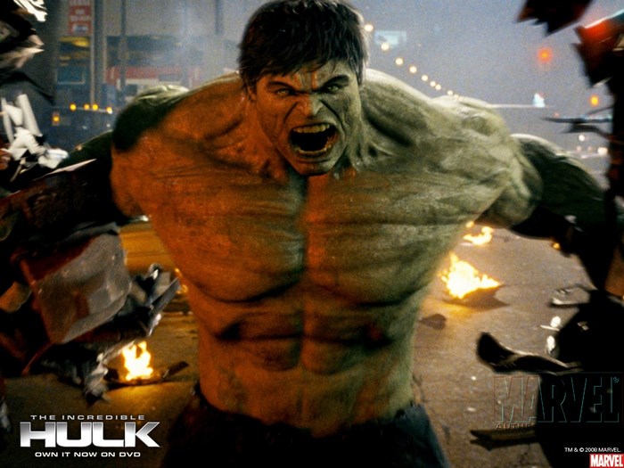 The Incredible Hulk Roaring in Battle