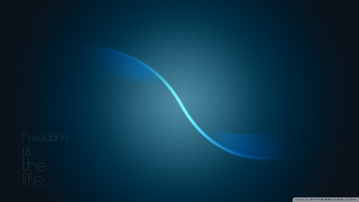 Freedom is the life motivational abstract blue