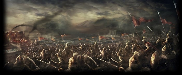 Age of Empires II HD battle scene