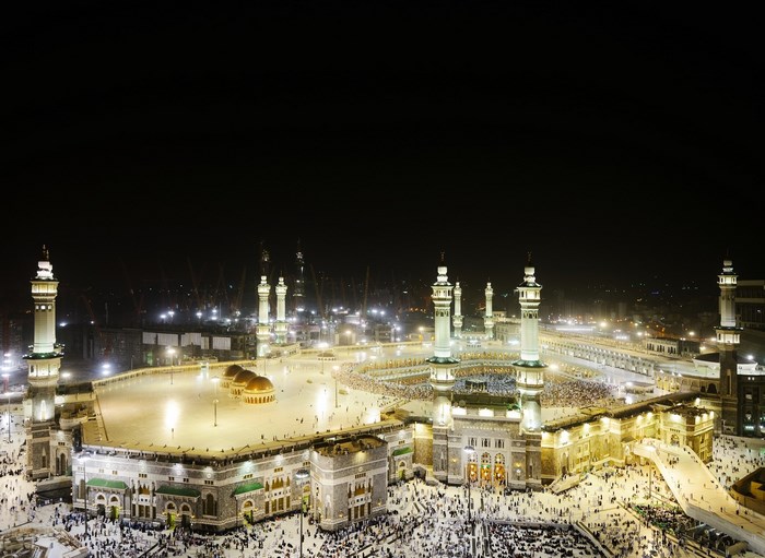 Masjid al Haram at night