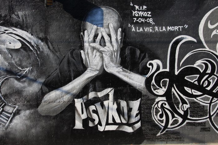 Graffiti memorial for Psykos