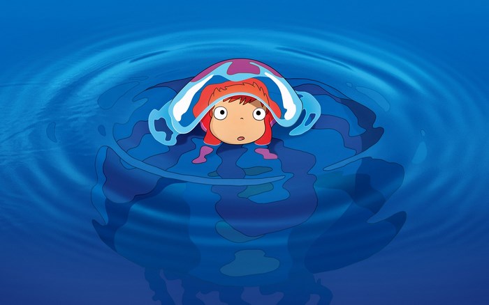 Ponyo in the water