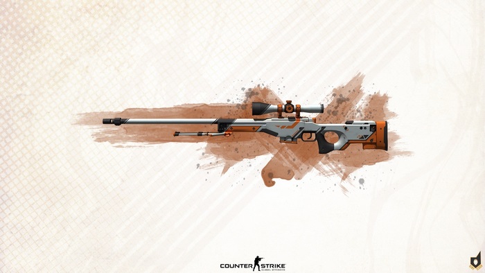 AWP Asiimov skin from Counter-Strike: Global Offensive