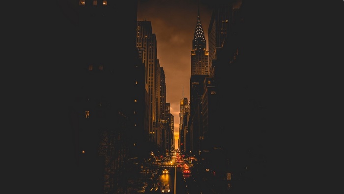 Chrysler Building New York City at Dusk