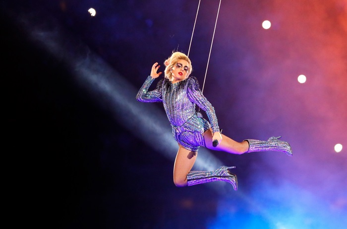 Lady Gaga performing live