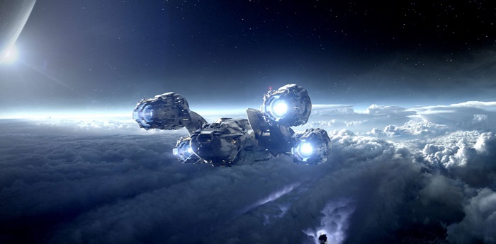 Spaceship from Alien Covenant 4K