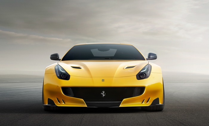 Yellow Ferrari F12 TDF 4K