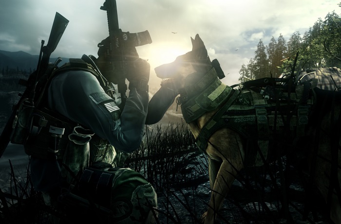 Soldier and Dog from Call of Duty Ghosts 4K