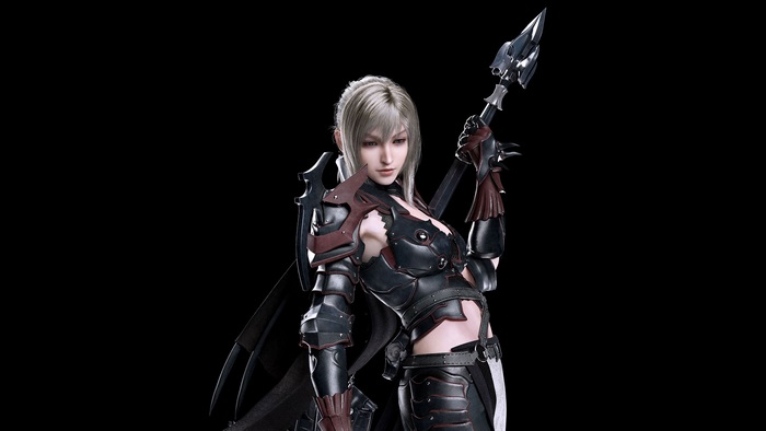 Warrior woman with spear from Final Fantasy XV 4K