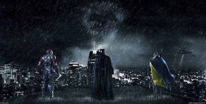 Batman and allies in Gotham City 4K