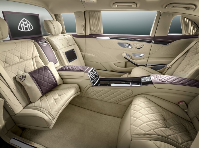 Mercedes-Maybach S600 Pullman interior 4K