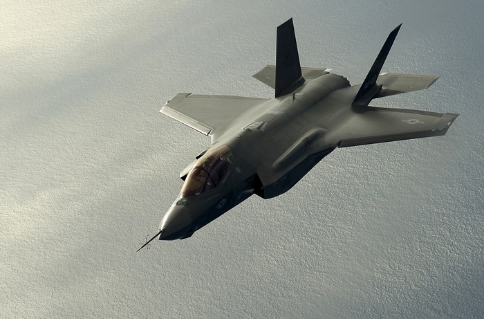 Lockheed F-35 Lightning II jet in flight