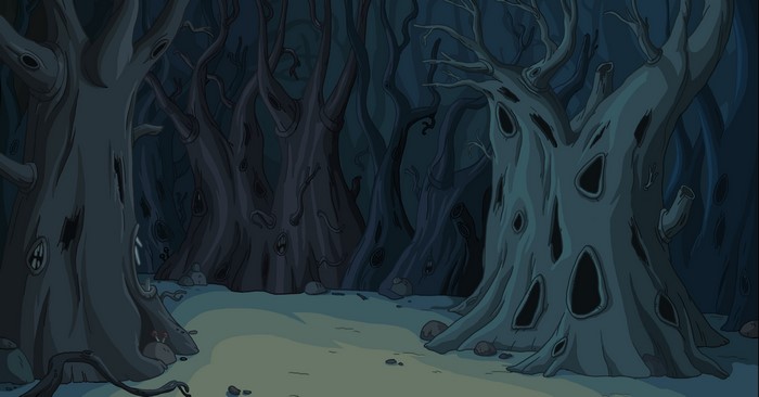 Dark Mysterious Forest from Adventure Time
