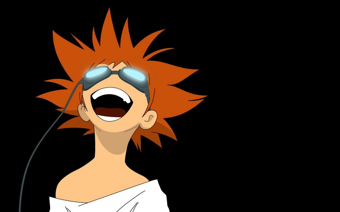 Ed from Cowboy Bebop laughing
