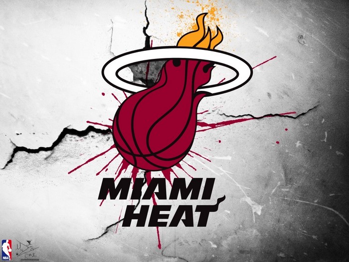 Miami Heat basketball logo with NBA logo