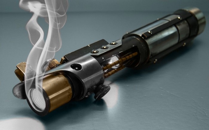 Smoking Lightsaber Hilt from Star Wars