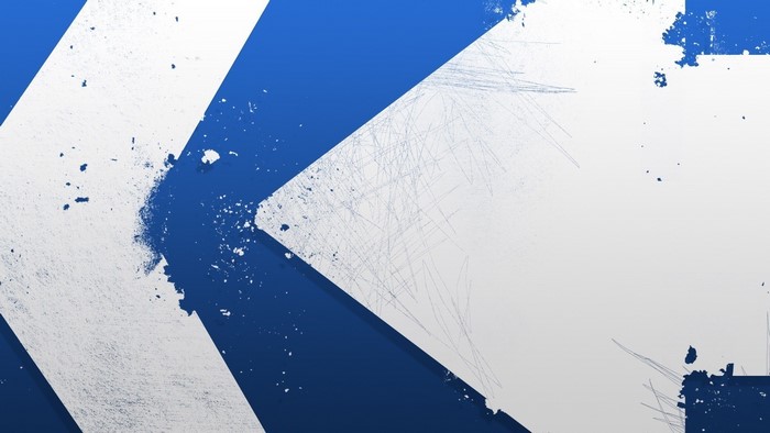 Abstract blue and white grunge shapes