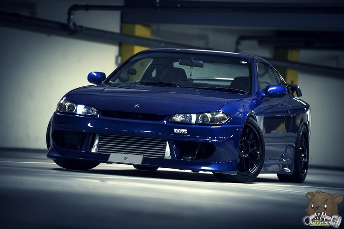 Blue Nissan Silvia S15 Spec R JDM Car