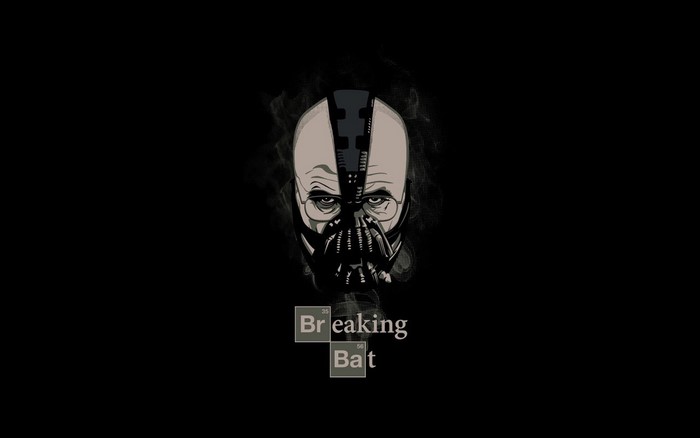 Walter White as Bane from Breaking Bad and The Dark Knight Rises