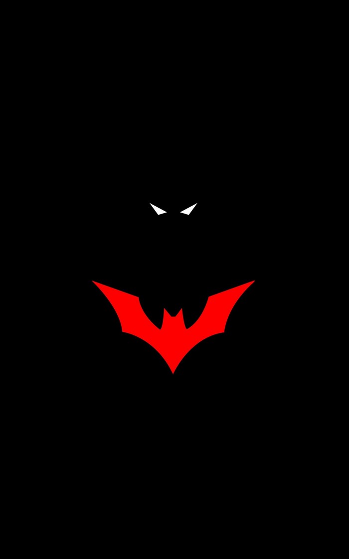 Batman Beyond logo and eyes