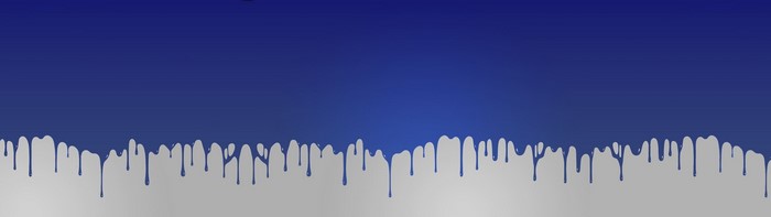 Blue paint dripping on a gray background