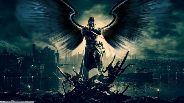 Corvo Attano from Dishonored with Angel Wings