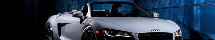 White Audi R8 Spyder Convertible