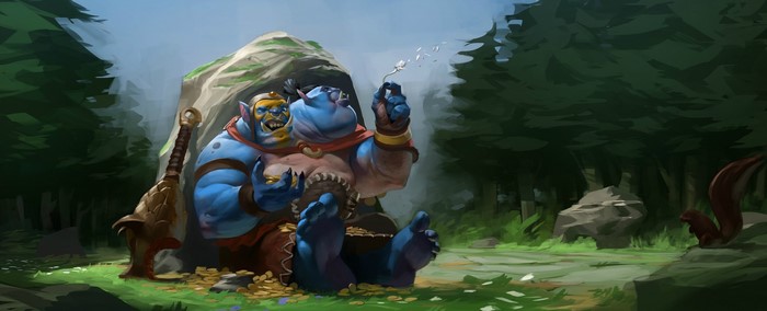 Ogre Magi from Dota 2 artwork