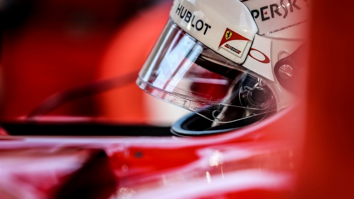 Sebastian Vettel's Ferrari F1 Helmet