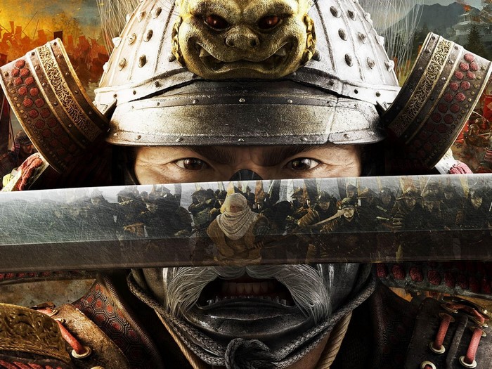 Samurai warrior with sword from Total War: Shogun 2