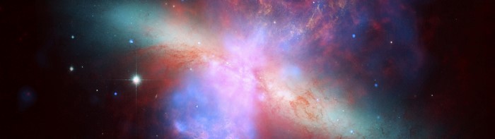 Colorful Galaxy with Multiple Stars in Space