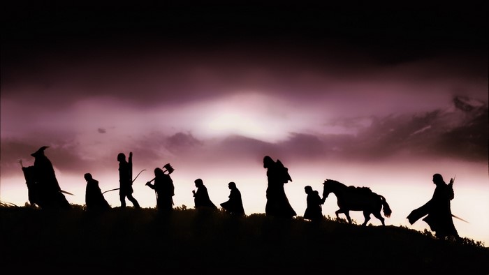 The Fellowship of the Ring silhouette