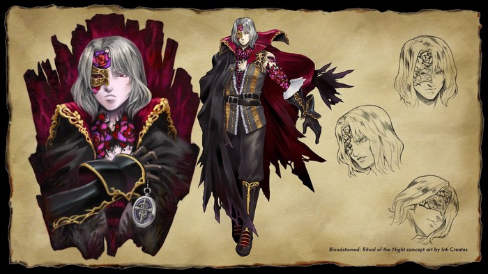 Gebel from Bloodstained: Ritual of the Night concept art