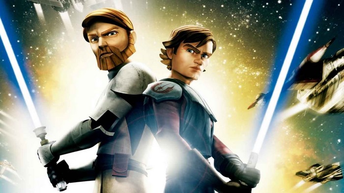 Anakin Skywalker and Obi-Wan Kenobi from Star Wars: The Clone Wars