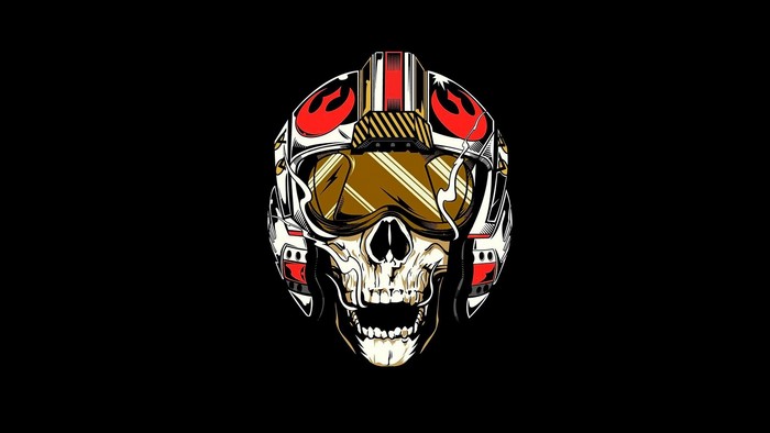 Star Wars Rebel Alliance Pilot Skull